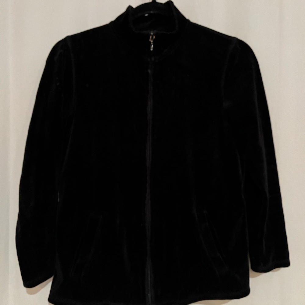 Talbots Black Velvet sweater
